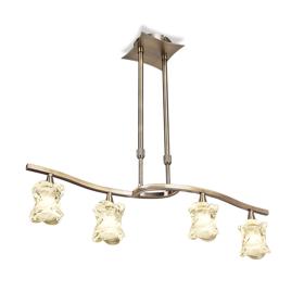 M0040AB  Rosa AB Telescopic Pendant 4 Light